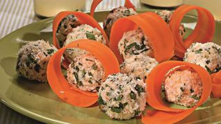 Рецепт Сырных шариков с морковью и орехами