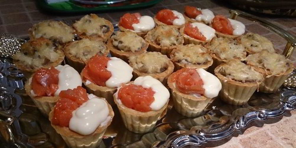 Как приготовить семгу в тарталетках с сырным соусом