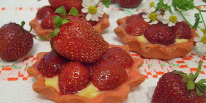 Рецепт тарталетки с клубникой
