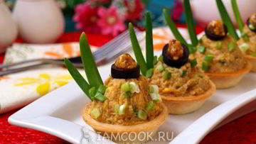 Рецепт Тарталеток с консервированным тунцом
