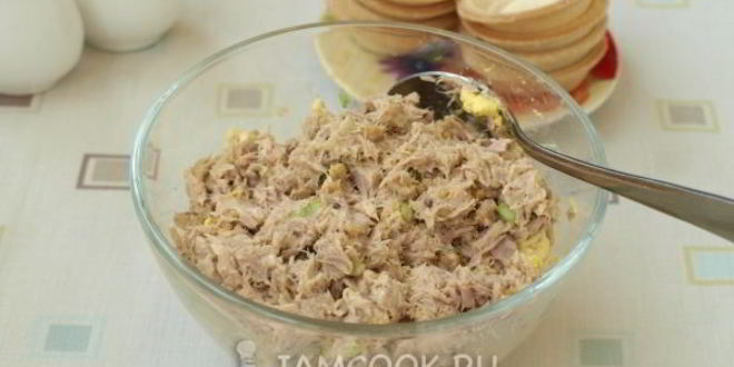 Рецепт тарталеток с консервированным тунцом