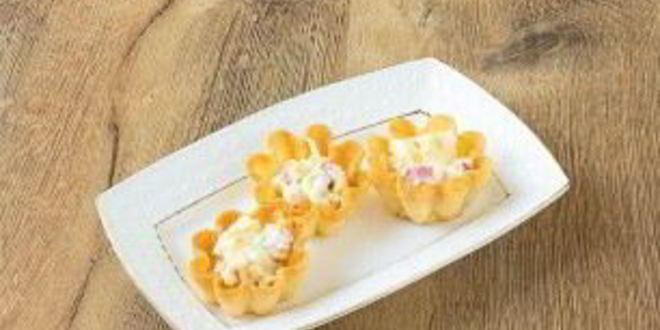 Рецепт тарталеток с крабовым мясом