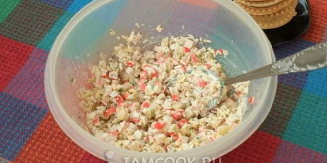 Рецепт тарталеток с крабовыми палочками