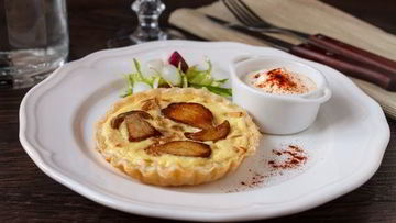 Рецепт Тарталеток с луком и белыми грибами