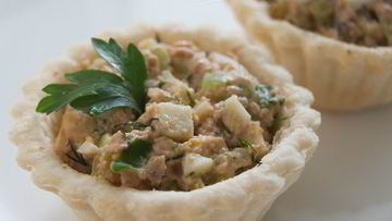 Рецепт Тарталеток с печенью минтая