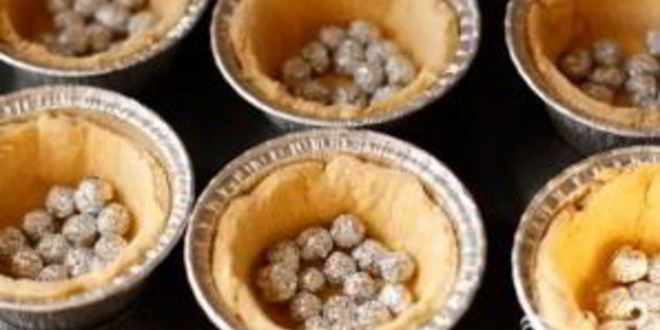 Рецепт тарталеток с песто и креветками