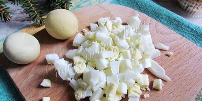 Рецепт тарталеток с салатом из печени трески