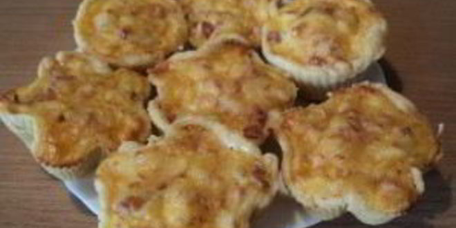 Рецепт тарталеток с ветчиной и сыром