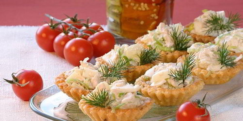 Как приготовить тарталетки с ветчиной