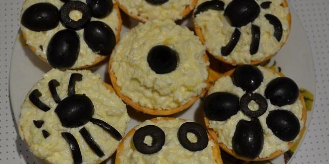 Рецепт тарталеток с яйцом и сыром