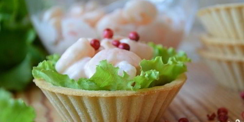 Как приготовить закуску с креветками в тарталетках