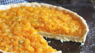 Рецепт Абрикосового тарта с миндальным кремом и ванилью