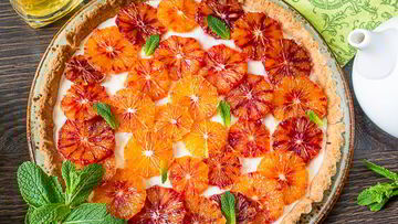 Рецепт Апельсинового тарта со сливочным кремом