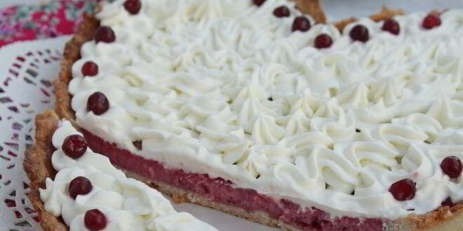 Рецепт брусничного тарта