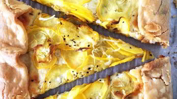 Рецепт Легкого овощной тарт с сыром