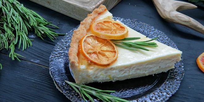 Рецепт лимонного тарта с розмарином