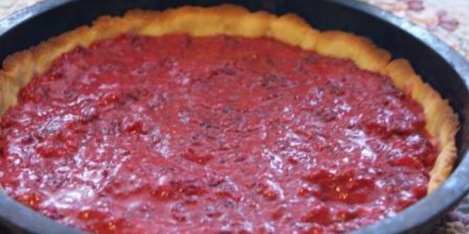 Рецепт малинового тарта со сливочной заливкой