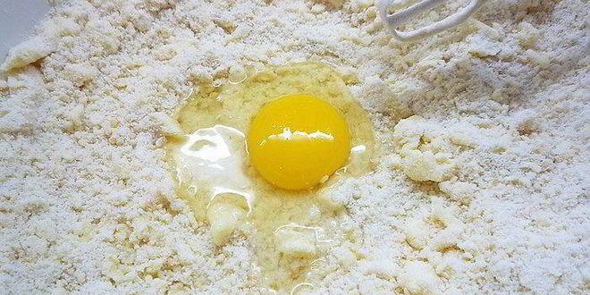 Рецепт миндального тарта с запеченным кремом