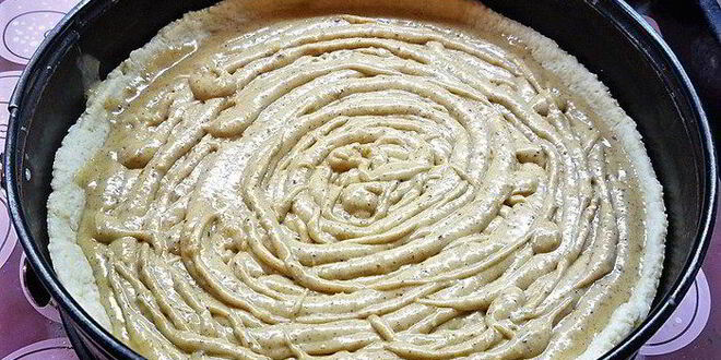 Рецепт миндального тарта с запеченным кремом