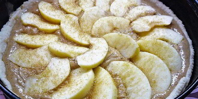 Рецепт миндального тарта с запеченным кремом