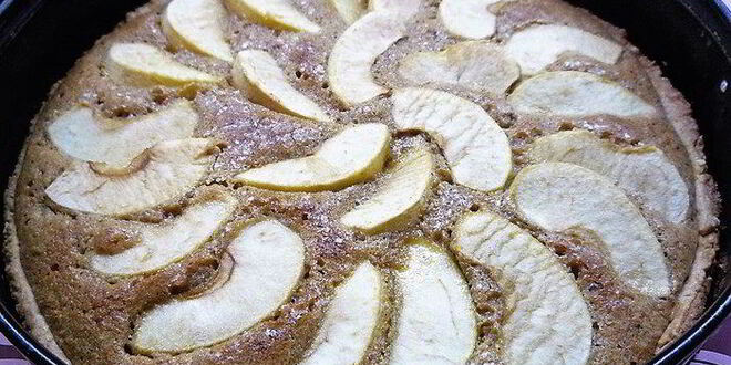 Рецепт миндального тарта с запеченным кремом