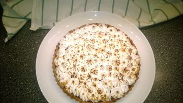 Рецепт Тарта с лимонным кремом и меренгой