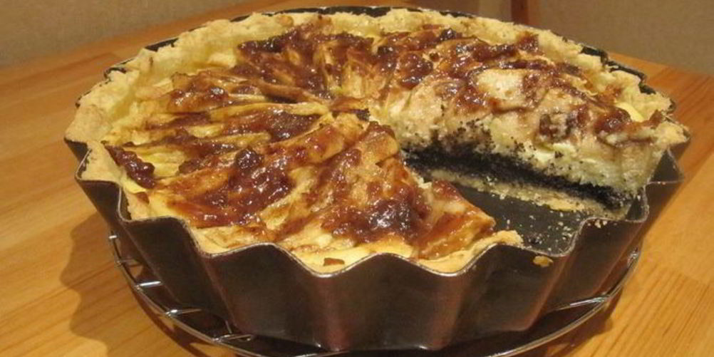 Как приготовить тарт с маком, творогом и яблоками