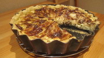 Рецепт Тарта с маком, творогом и яблоками