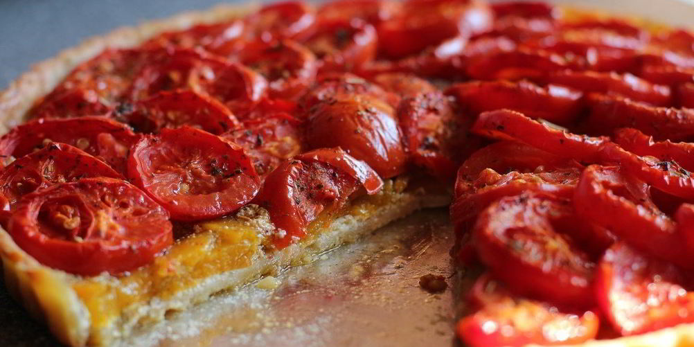 Как приготовить тарт с помидорами и тыквой