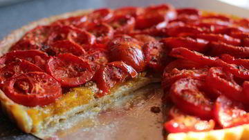 Рецепт Тарта с помидорами и тыквой