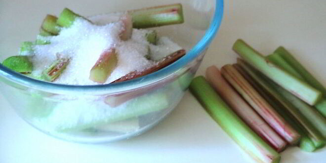 Рецепт тарта с ревенем