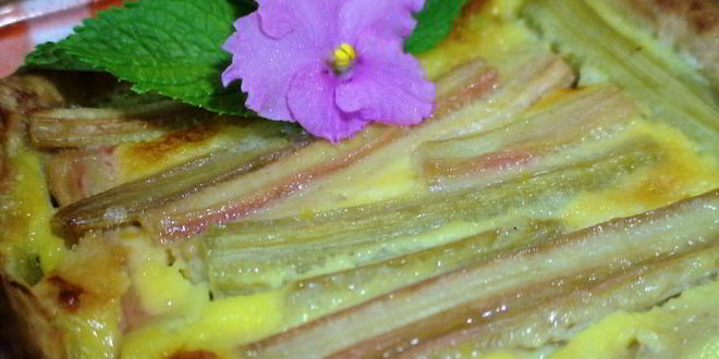 Рецепт тарта с ревенем