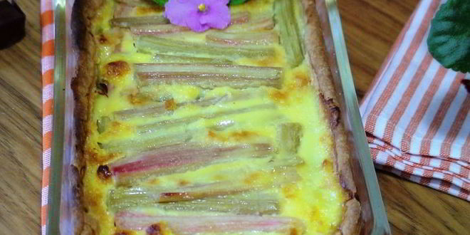 Рецепт тарта с ревенем