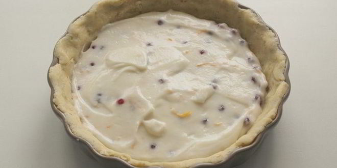 Рецепт тарта с рикоттой и брусникой