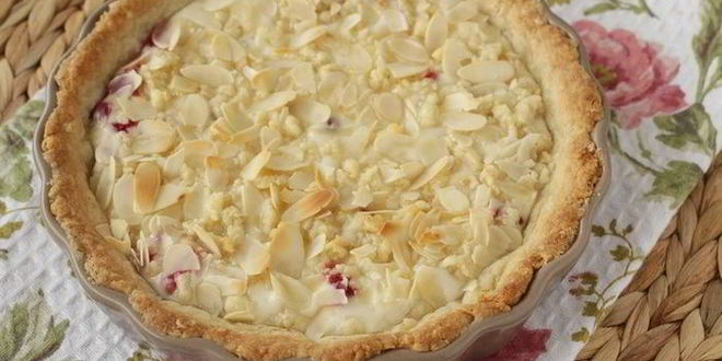 Рецепт тарта с рикоттой и брусникой