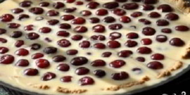 Рецепт тарта с вишней и белым шоколадом