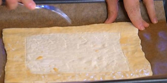 Рецепт тарта со спаржей, ветчиной и пармезаном