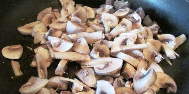 Рецепт тарта взлетная полоса со шпинатом, курицей и грибами