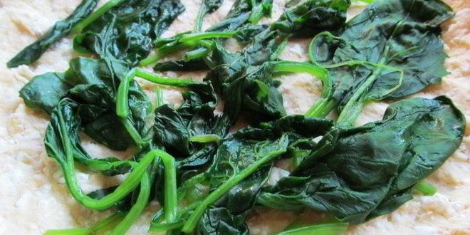 Рецепт тарта взлетная полоса со шпинатом, курицей и грибами