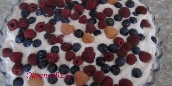 Рецепт тарта ягодно-творожный