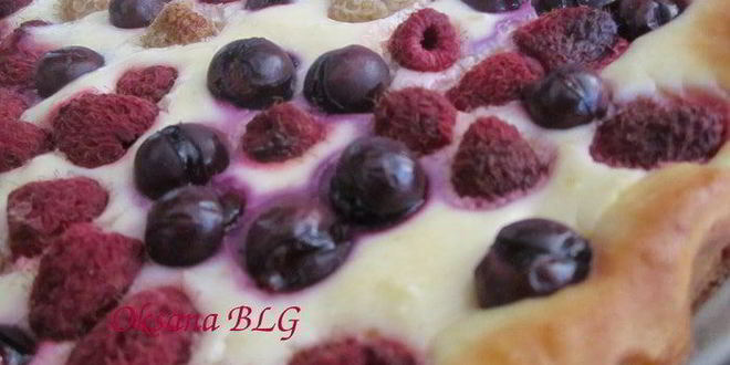 Рецепт тарта ягодно-творожный