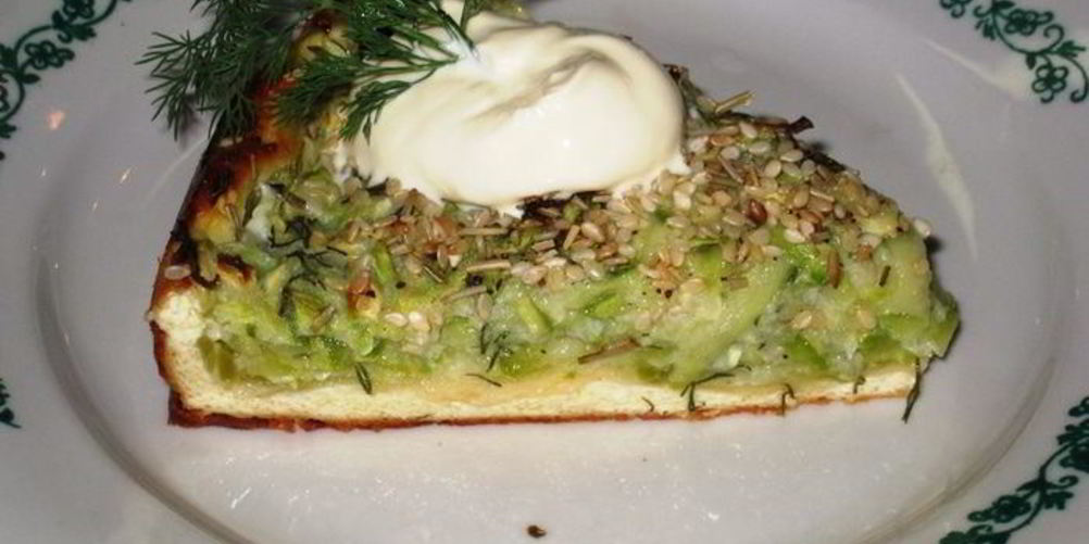 Как приготовить творожный тарт с кабачковой начинкой