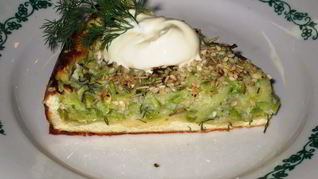 Рецепт Творожного тарта с кабачковой начинкой