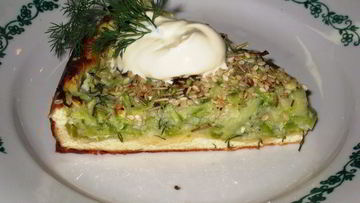 Рецепт Творожного тарта с кабачковой начинкой