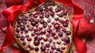 Рецепт Вишневого тарта с миндалем