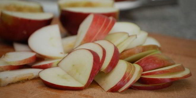 Рецепт яблочного тарта с творожным кремом