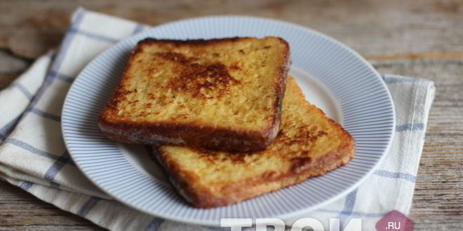 Рецепт французских тостов с бананом