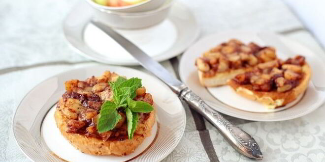 Рецепт французских тостов с яблоками