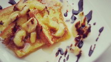 Рецепт Тоста с бананово-карамельным соусом