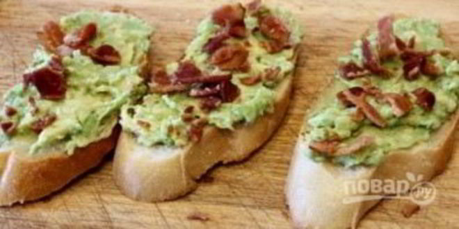 Рецепт тостов с беконом